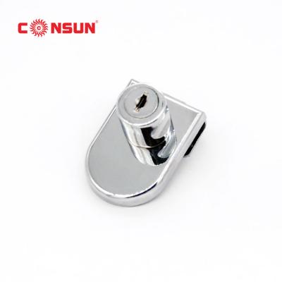 China Modern Hot Sale 408 Consun Furniture Hardware Fitthing Cabinet Glass Door Lock for sale