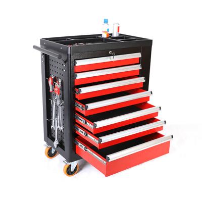 China Customized Tool Cart Cold Rolled Hot Selling 6 Drawers Metal Rolling 7 Drawer Tool Cart Cabinet Discount Savings 50% Board Without Tools for sale