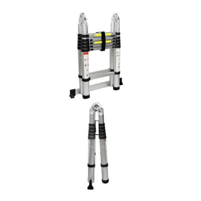 China Folding Ladders Shelf Extension Boat Stainless Steel Electric Telescoping Ladder 24 Ft 300 Lbs for sale