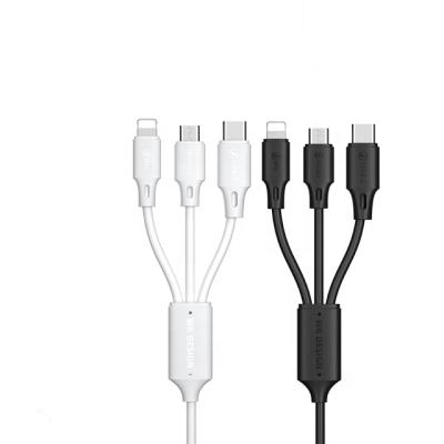 China Mobile Phone Wekome Pro 3-in-1 Full Speed ​​Cables For Micro/TypeC/IPH 1.15M Cable USB for sale