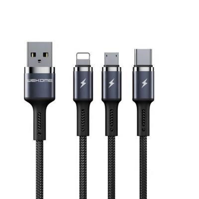 China Mobile Phone Kingkong Series Enjoy Version Data Cable Upgraded 3A High Current For Micro/TypeC/IPH Fast Charging USB Cable for sale