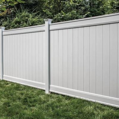 China JIAHE Sustainable New Style Easy To Install Lightweight Privacy PVC Coated Panels Slatted Fence for sale