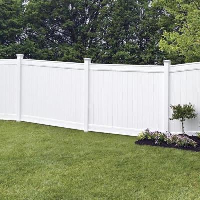 China JIAHE Custom Durable Privacy H Post PVC Vinyl Semi Fence For Garden for sale