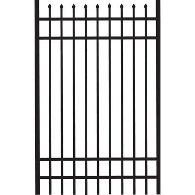 China Easily Assembled Security Metal Driveway Walk Through Main House Wrought Iron Sliding Gate for sale