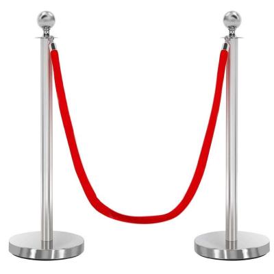 China JIAHE Stainless Steel Durable Retractable High Barrier Posts Line Up Crowd Control Rope Belt Holders for sale