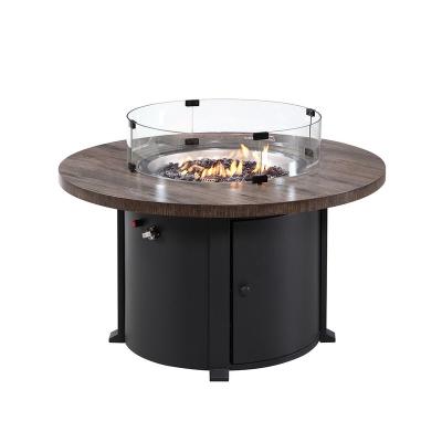 China Classic Outdoor Gas Table Tile Smokeless Aluminum Fire Pit JIAHE for sale