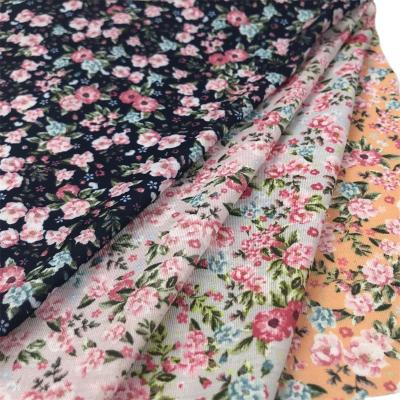 China Anti-Static 95% Polyester 5% spandex knitted Polyester elastic fabric custom printed DTY fabric 160gsm digital printed fabric for sale