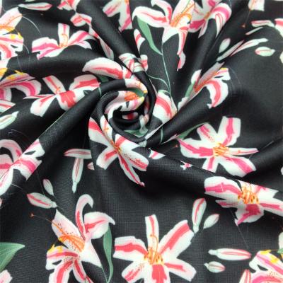 China Anti-Static New Arrival 95%Polyester 5%Spandex Custom Printed Double brushed Poly Knit Brushed Printed Fabrics for Legging for sale