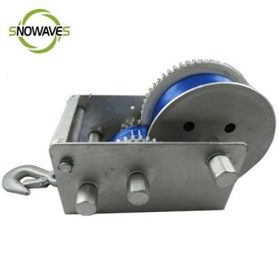 China ATV/UTV Trailer Winch 3300lbs Three Speed ​​15:1/4.5:1/1:1 Cable Rope With Snap Hook For Australia New Zealand USA for sale