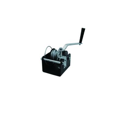 China Popular high quality black BOAT worm manual winch for sale for sale