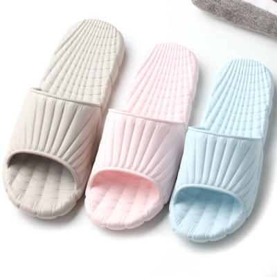 China 2021 Summer Lightweight EVA Slippers Women Men Couples Anti-slippery Bath Flat Shower Slippers for sale