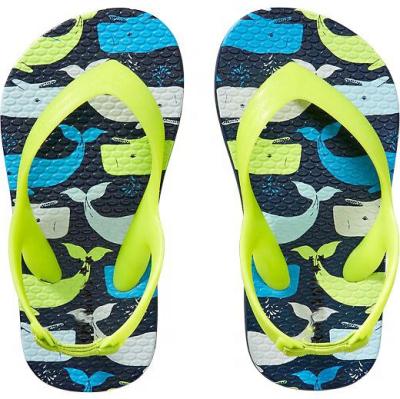 China Whale And Fish Design Anti-Slip Insole Kids Slipper Sandals for sale