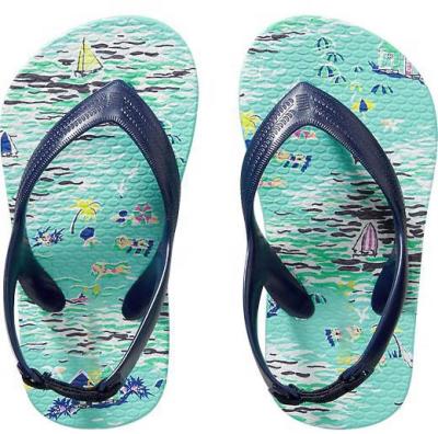 China Lightweight Kids Rubber Slippers Custom Printed Flip Flops for sale