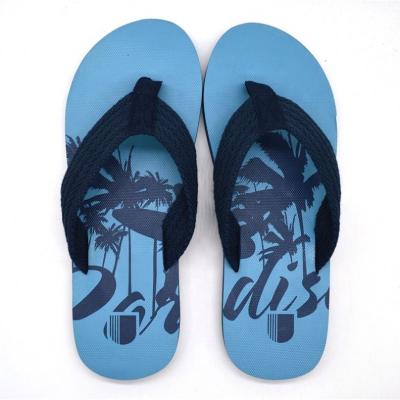 China 2021 Summer Slippers Men's Sublimation Flip Flops Anti-slippery Rubber Flip Flops for sale