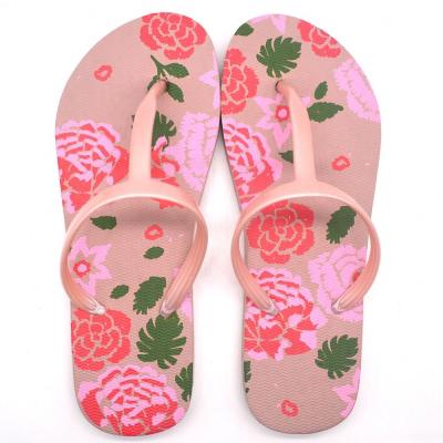 China Custom Wholesale Bulk Printing Flip Flops Nice News T-Strap Anti-slippery Women Slippers for sale