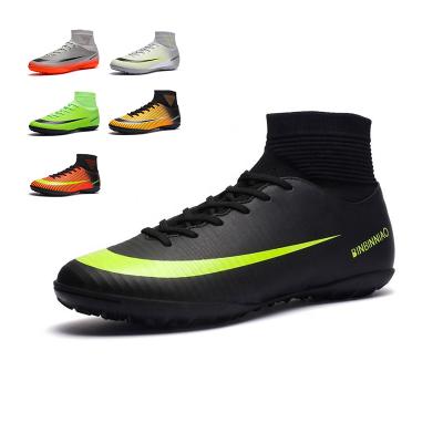 China Durable Mens Sports High Ankle Soccer Boots Shoes Boys Outdoor/Indoor Soccer Cleats Soccer Shoes Soccer Shoes for sale