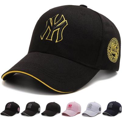 China OEM/ODM Accepted Fashion Letters Embroidery Men Women Baseball Hats Adjustable Sun Hat for sale