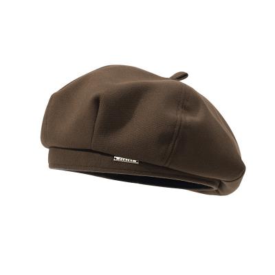 China Korean Version of Autumn and Winter Woolen Metal Mark Beret for Children's Daily Life for sale