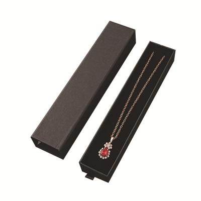 China Jewelry Earring Necklace Black Logo Printing Organizer Drawer in Kraft Paper for Bag for sale