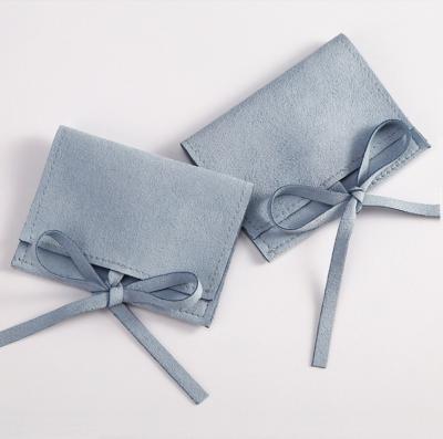 China OEM/ODM Acceptable Suede Microfiber Jewelry Pouches Luxury Style for Custom Logo for sale