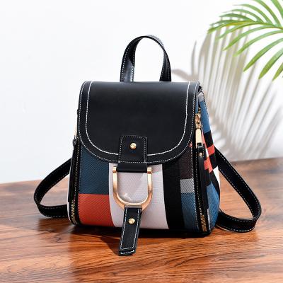 China 2022 Ladies Back Bags Students Fashion Women Small Backpack with Main Material PU for sale