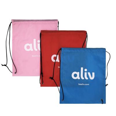 China Medium Size Customized Color Cotton Drawstring Bags for Sports and Outdoor Activities for sale