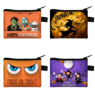 China 2024 Halloween Cartoon Purse Children's Portable Small Wallet with Printed Design for sale