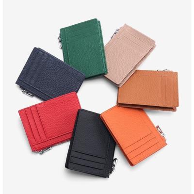 China Custom Logo Accepted Newest Minimalist Front Pocket Rfid Wallet Card Holder For Men for sale