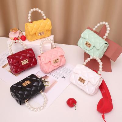 China Jelly Crossbody Mini Girls Women Bags Handbag Ladies Kids Handbags with Customized Logo for sale