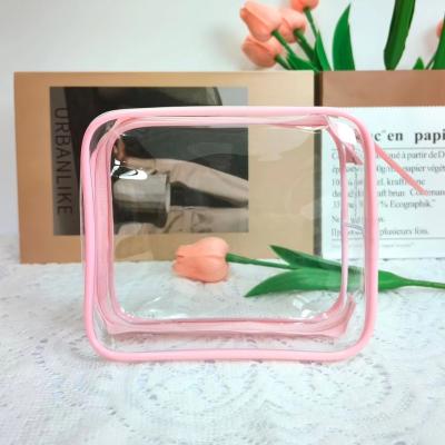 China Promotion Sale Fashion Style Waterproof Clear Makeup Bag for Your Cosmetic Collection for sale