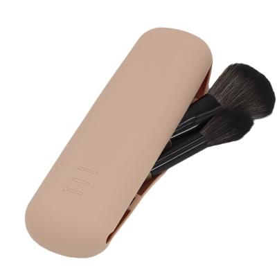 China Fashion Style Customized Portable Silicone Makeup Brush Pouch Bag for Cosmetic Storage for sale