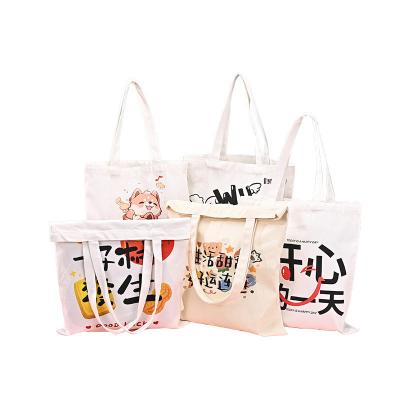 China Custom Logo Zwarte handvat Canvas Bag 100% katoenen Tote Bag voor uw zakelijke behoeften Te koop