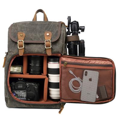 China Eco-friendly Customized Logo Camera Bag Backpack for DSLR and Laptop in Customized Color for sale