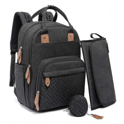 China Oxford Newest Fashionable Baby Diaper Backpack Eco Friendly Multifunctional Custom Diaper Bag for sale