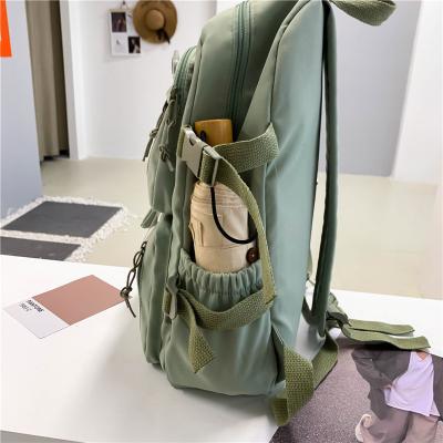 China Female Primary Secondary Student Oxford Cloth Wind Backpack with Interior Compartment for sale