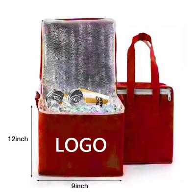 China Custom Logo Soft-loop Cooler Bag for Insulated Green Grocery Picnic Beer and More for sale