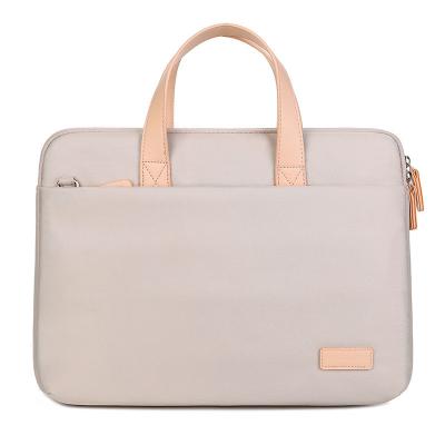 China Bolso portátil de computadora de lienzo de color personalizado portátil impermeable bolsos de negocios en venta