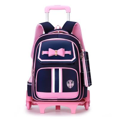 China Customized Logo Cartoon Pattern Type Trolley School Bag for Children Unique Design for sale