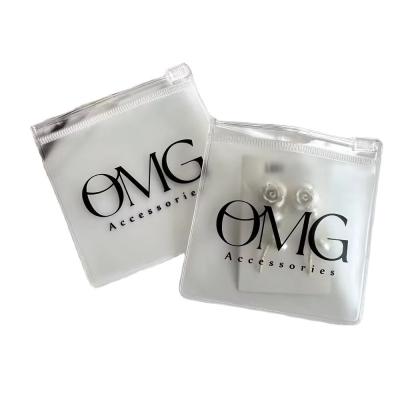 China Transparent Custom Logo Plastic Ziplock Jewelry Pouch for Customized Jewelry Packaging for sale