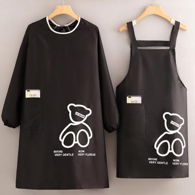 China Custom Print Kitchen Cook Apron For Chef Sublimation Waterproof Cotton Polyester Apron Logo Set for sale