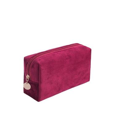 China Soft-loop Style Velvet Pouch Bag for Custom Makeup and Personalised Bridesmaid Gifts for sale