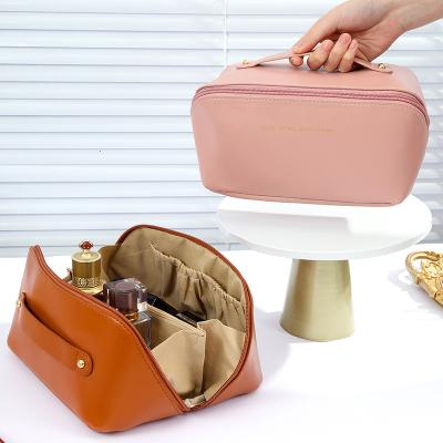 China Canvas Cosmetic Bag Waterproof Fashion Travel Storage Woman Makeup Case with Zipper for sale