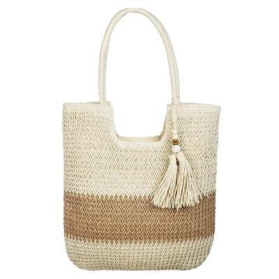 China Summer Tote Raffia Straw Bag OEM/ODM Acceptable for Fashion Ladies Crochet Beach Bag for sale