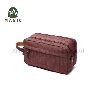 China Waterproof Custom Logo Print Travel Toiletry Bag Big Capacity Polyester Cosmetic Bag for sale