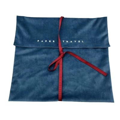 China Custom Logo Printed Bowknot Flip Packaging Bag for Vintage Style Packaging Solutions for sale