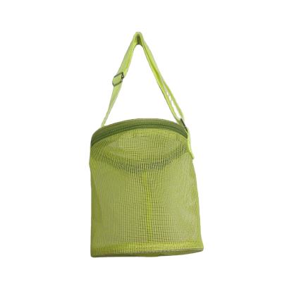 Chine Sac de rangement de jouets à sable en 3D en forme circulaire Logo personnalisé Mesh Shell Sac de collecte pour le plaisir sur la plage à vendre