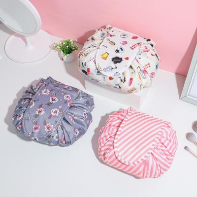 China Custom Logo Print Oxford Drawstring Cosmetic Bag for Newest Fashionable Style for sale