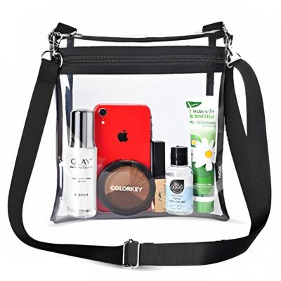 China Waterproof PVC Messenger Bag for Men's Shoulder Customized Color Handbag in Clear Design for sale