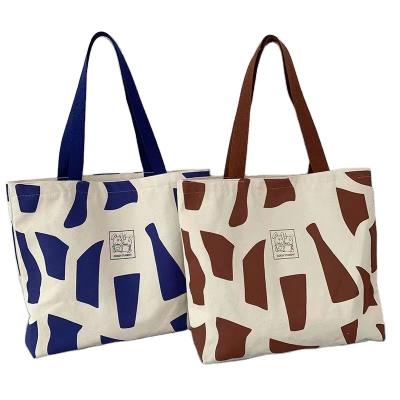 China Custom Eco Shopping Bag Grote Canvas Cotton Tote Bag voor vrouwen Recycled Weekend Bag Te koop