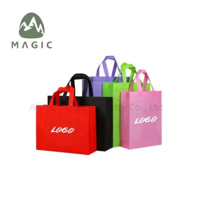 China Custom Logo Non Woven Shopping Bag for Reusable Holiday Gift Tote Promotions for sale